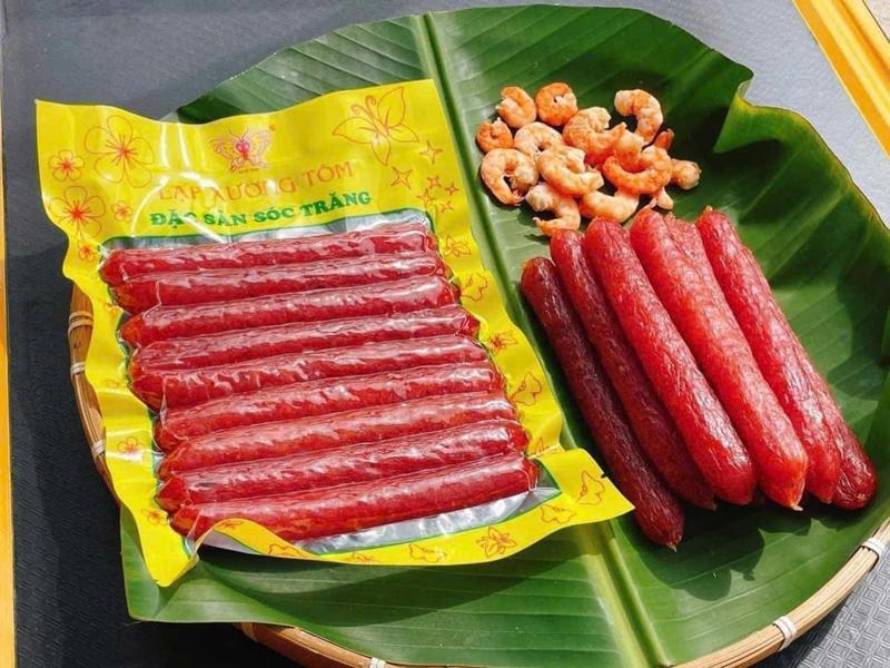Lạp xưởng Tôm Đặc Sản Sóc Trăng - Ăn Vặt - Food 3