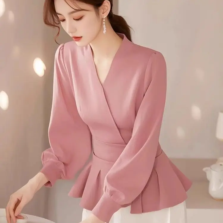 Áo Sơ Mi Nữ Thời Trang, Bộ Sưu Tập Mùa Xuân, Hàng Mới Về 2025, Độc Đáo Và Thanh Lịch, Siêu Phong Cách, Áo Thắt Lưng, Phong Cách Pháp, Áo Cánh Đẹp