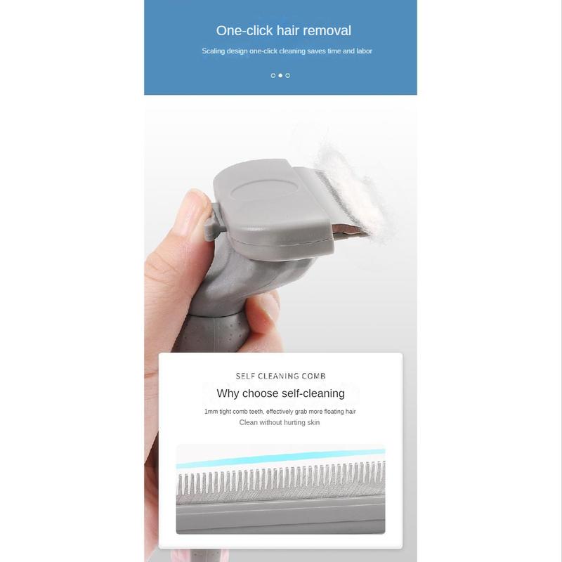 Pet Removal Hair Comb Cat Hair Removal Knife Pet Grooming Comb Hair Comb Dogs and Cats Hair Trimmer Knot Opening Knife Golden Retriever Hair Removal Knife Make your pet's hair nature.Silky and Healthy! 1