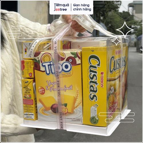 [Tiệm Quà Jootree] Hộp quà trong suốt - Quà Biếu Tặng Sinh Nhật Đỏ Tươi - Quà Tặng Tài Lộc, an toàn vệ sinh, nói không với bánh kẹo cân - Quà Tặng Kinh Tế, Tinh Tế và Thực Tế - Ăn Vặt, Snack, Food, Candy, Cake 4