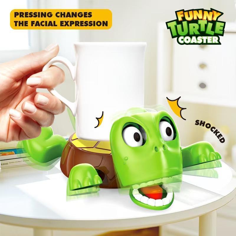 Product Introduction of Cute Turtle Design Coaster, Creative Turtle Design Coaster, Plastic Funny Turtle Decorative Coaster for Home Kitchen Dining Room 6
