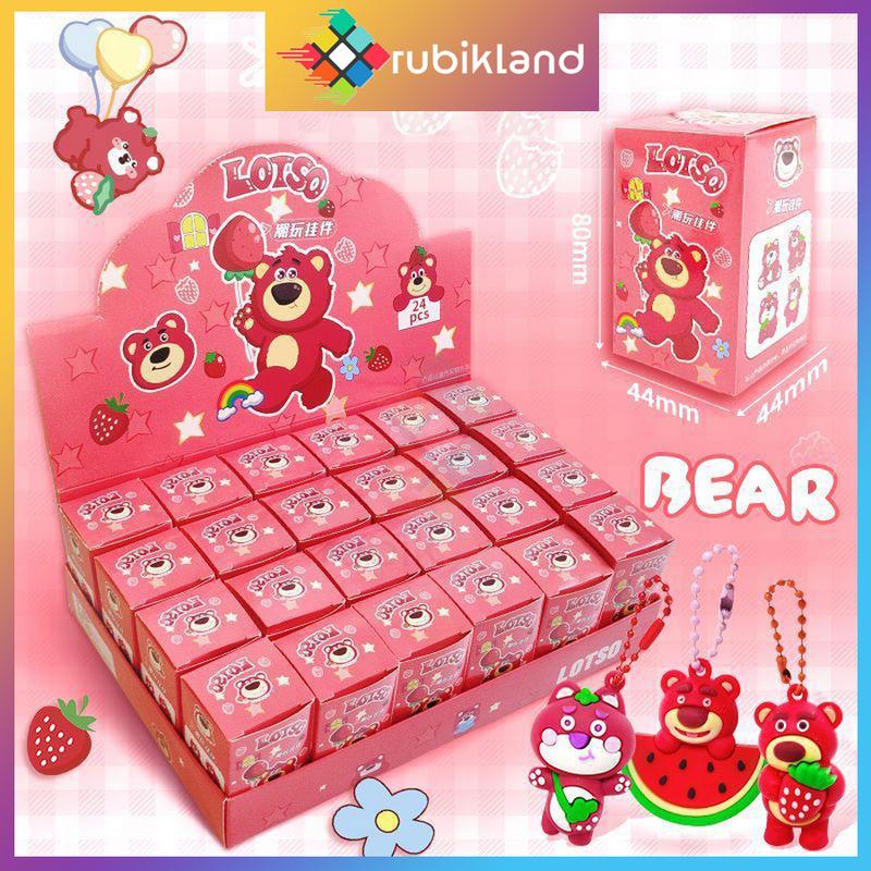   Móc Khóa  Hộp Mù Gấu Dâu Lotso Baby Three Blindbox Blind Box May Mắn Dễ Thương Đồ Chơi Trẻ Em 