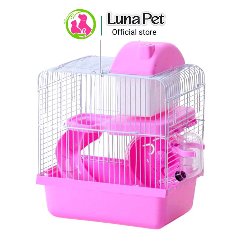 Lồng nuôi hamster Luna pet LH02- Lồng chuồng nuôi chuột hamster đầy đủ phụ kiện