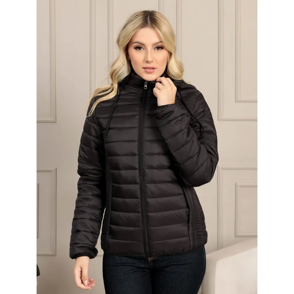 Jaqueta Bobojaco Feminina em Nylon – Elegância e Proteção Contra o Frio - imagem 5