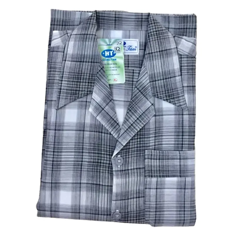 Bộ Pyjama huongtam kate tay dài nam cao cấp(PDK01N3). Chất liệu Kate loại tốt: mềm mại, thoáng mát, không phai màu. Menswear Có Cổ Áo 3