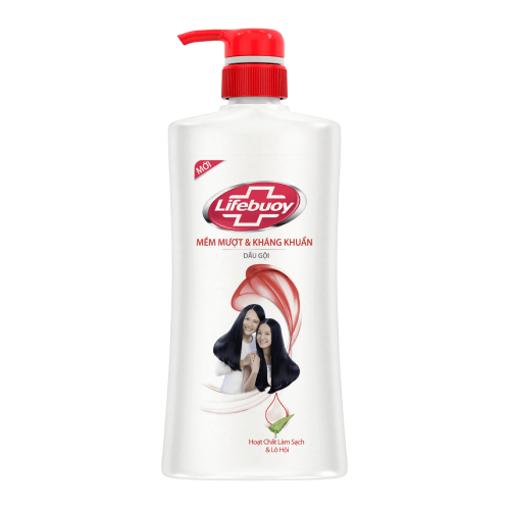 [HSD 2027]  Dầu gội Lifebuoy Tóc Mềm Mượt và Kháng Khuẩn 640g - Công thức sữa giàu protein