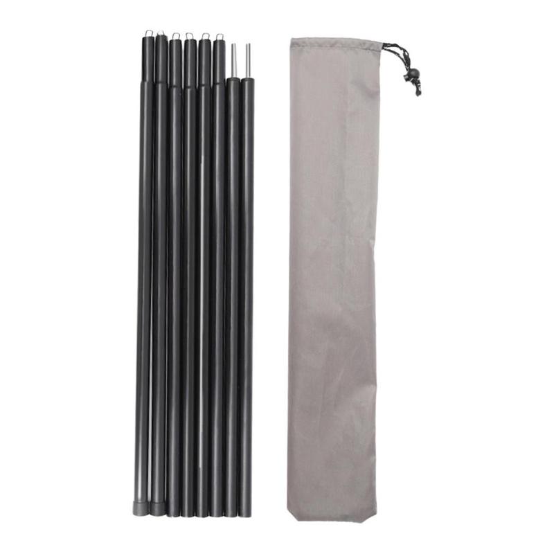 Tarp Poles Adjustable Tent Poles Tarpaulin Thickened Heavy Duty Outdoor Shelter 3