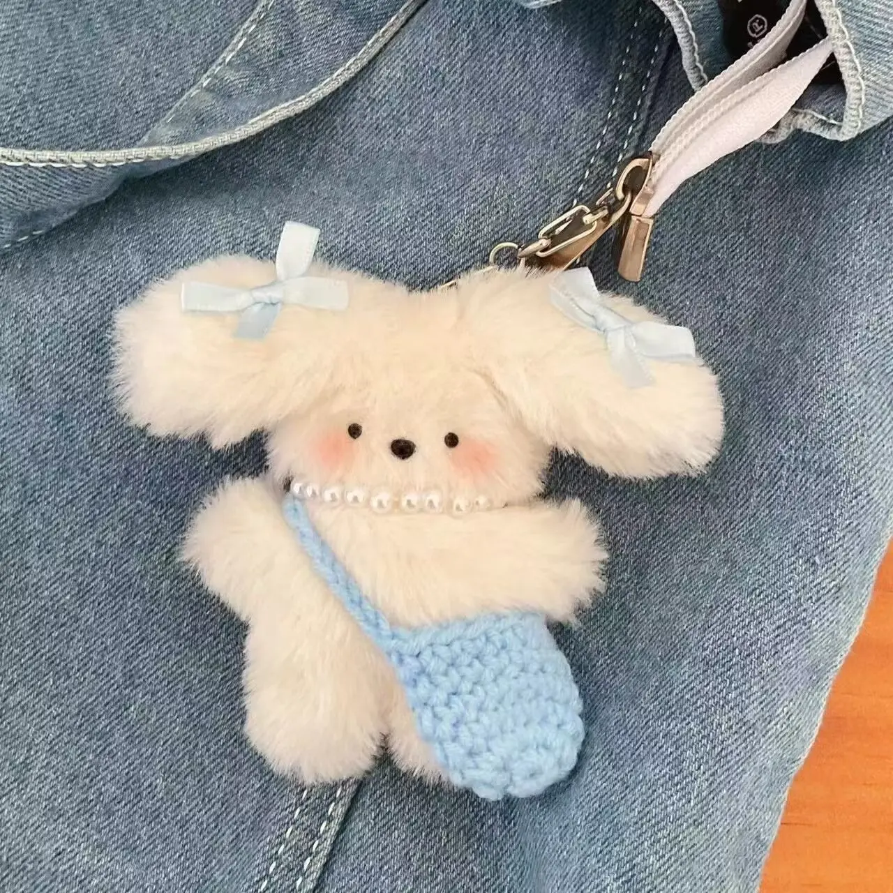 Flying Rabbit Kitty Dog Pendant Cute Plush Doll Bag Pendant