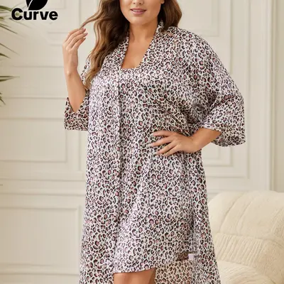 Gown and robe sets plus sizes hotsell