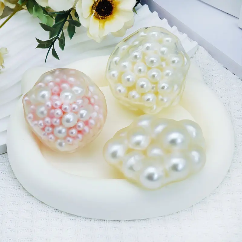 Explosive Bead Squeezing Toy Pearl Plate String Pinch Noisy Ball Creative Decompression Toy Ball Good-looking Wholesale Children Student Favorite Gift
