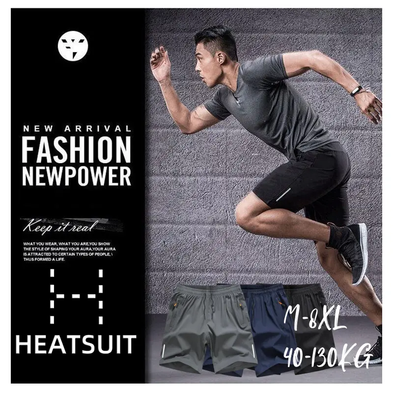 【Sports Shorts】40-140KG.Large size.Leisure sports shorts.Ultra thin breathable ice silk beach pants