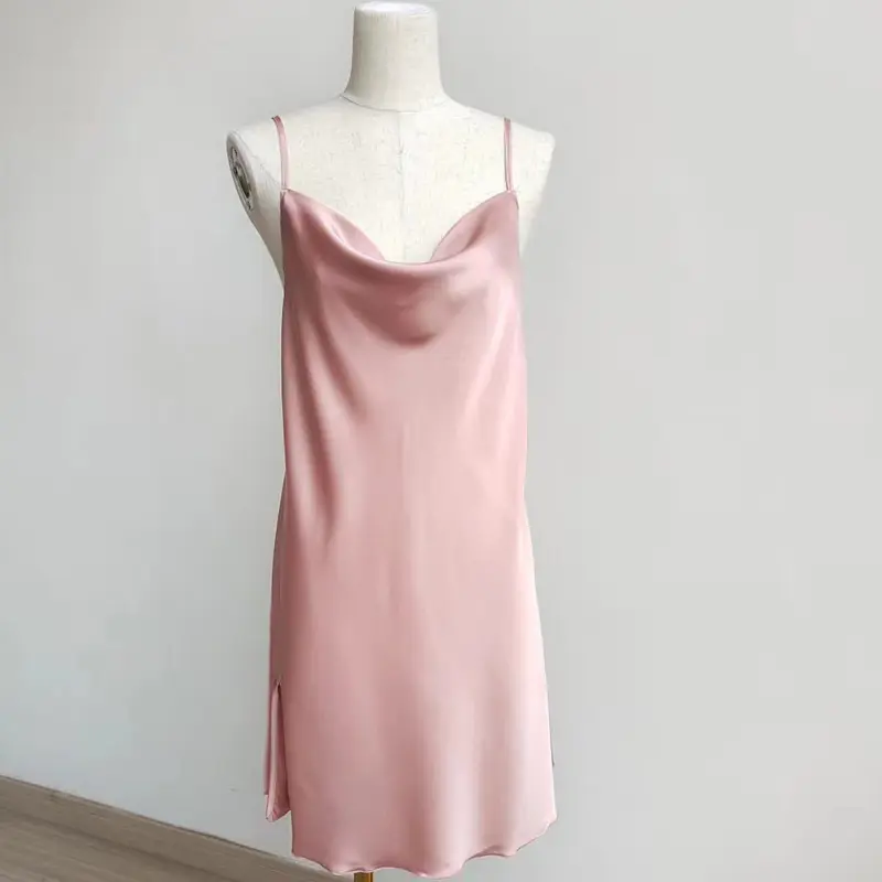 CHELSY - Inner Dress Polos - Gaun Dalaman Polos Baju Cantik Lembut Panjang Silk