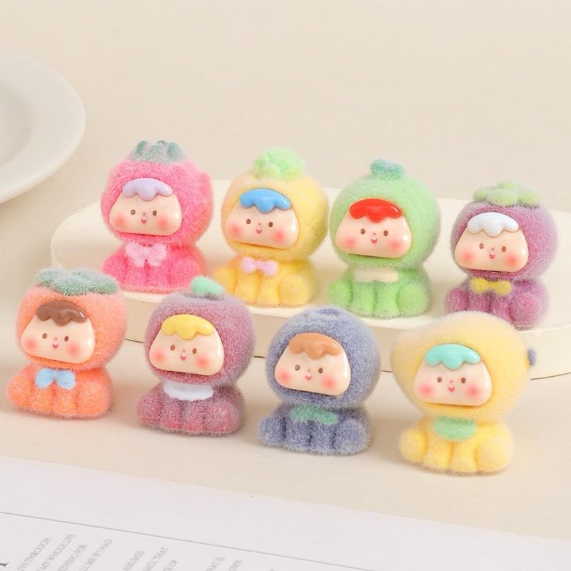  Túi may mắn  Bộ 8 bé trái cây Moi  NHUNG  mẫu đẹp trang trí diy  bàn học bàn làm việc đồ chơi phát sáng Nhà Búp Bê Toy Decor Decor Phòng Trang Trí Nhà Tượng Đồng sylvanian families house bias blind box billie zipper 