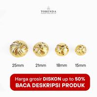 Gambar Torenda Kancing Jepang Emas Grosir Gold Button Motif Swirl Wind / Pcs - 15mm dari Torenda Kota Administrasi Jakarta Pusat 1 Tokopedia