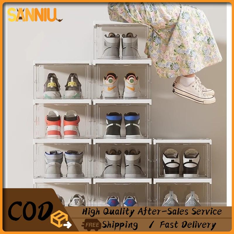 【SANNIU】Foldable Shoe Box 6Layer Folding Cabinet Storage Sho - TikTok ...