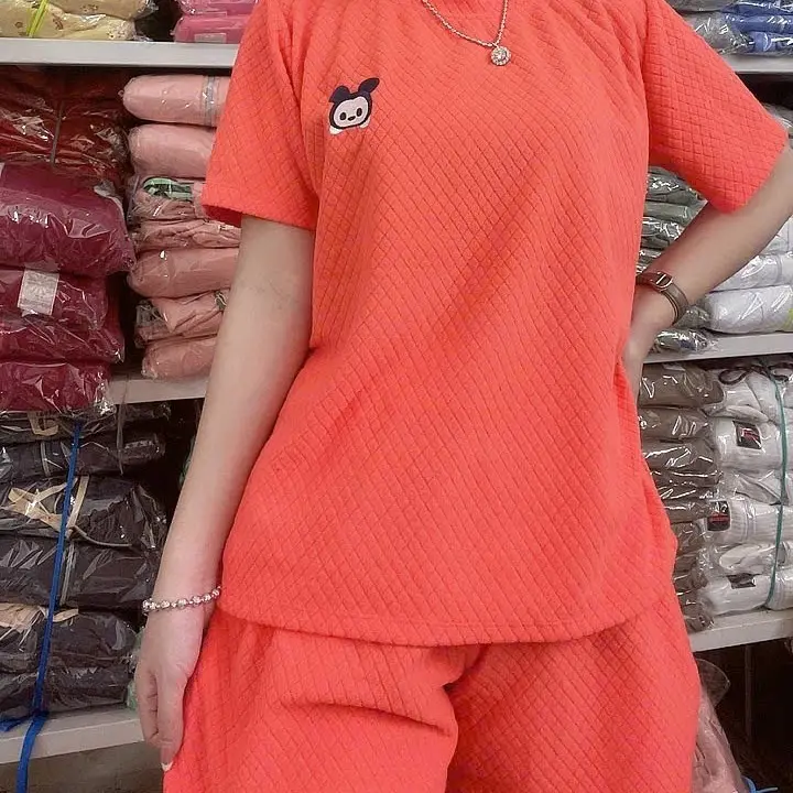 đồ bộ nữ mặc nhà quần có túi -CAM GẤU