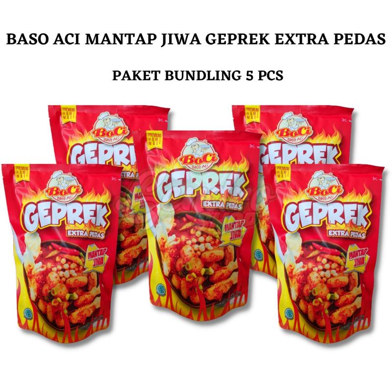 Baso Aci Mantap Jiwa Geprek Extra Pedas Bundling 5 Pcs 0