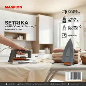 Maspion Setrika Automatic Iron HA-110 Ceramic Coating