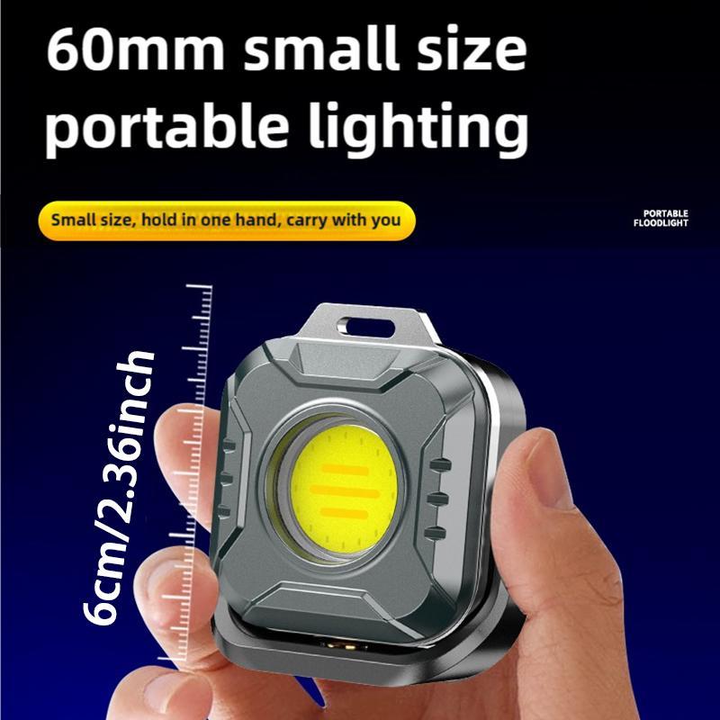 Portable Work Light, 1200mAh Rechargeable Magnetic Work Light, Multifunctional Portable Mini Light for Outdoor Camping Travel 1