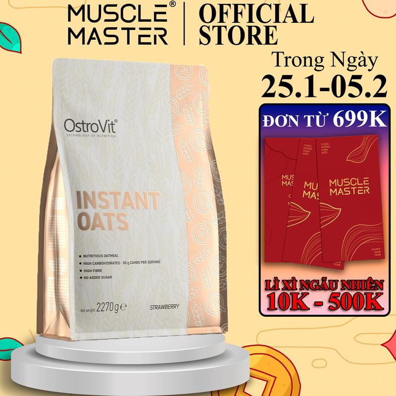 Yến Mạch Bột Uống OstroVit Instant Oat Flakes 2.27kg Food Hạt Ngũ Cốc