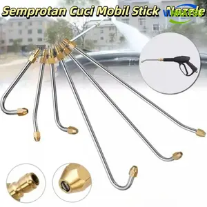 Vinnatsu High Pressure Car Washing Extension Wand Rod Nozzle Semprotan Cuci Mobil Stick  Jet Cleaner Extension Nozzle High Pressure Water Gold Pompa