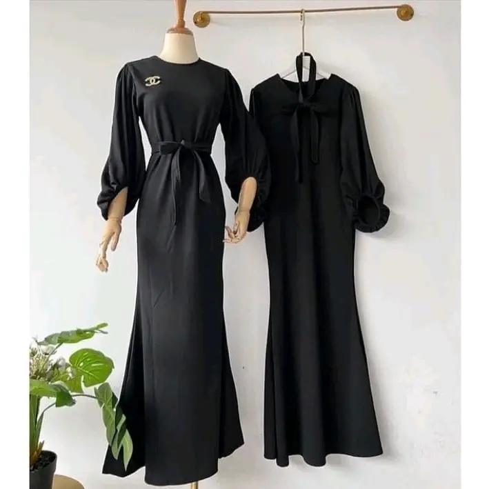 Azura dress - Baju kondangan Slim - dress kondangan tangan Balon Tali 6