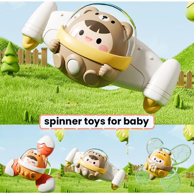 Mainan Gasing Bayi, untuk Kanak-kanak, Reka Bentuk Kartun, Cawan Sedut ...