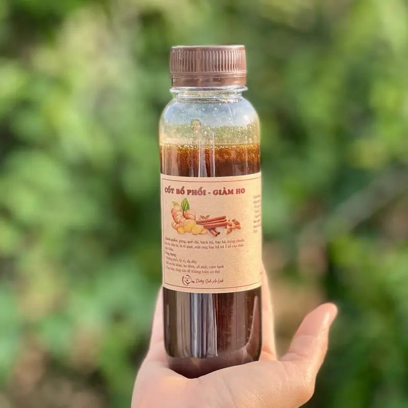 Cốt Bổ Phổi - Siro Giảm Ho Bổ Phế Qhome Chai Nhựa 350gr