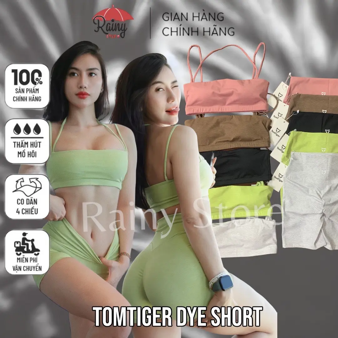 [ TomTiger Set ] Bộ đồ tập bra quần Đùi/ quần Dài TomTiger Dye cao cấp Rainy Store