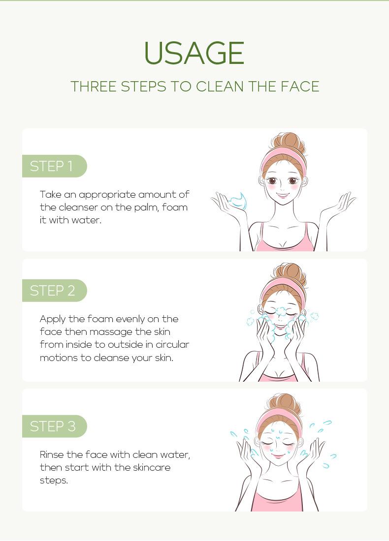 Product Introduction of Facial Cleanser Deep Cleansing, Moisturizing, Blackhead Removing and Skin Care Foam Wash Face 50g 29