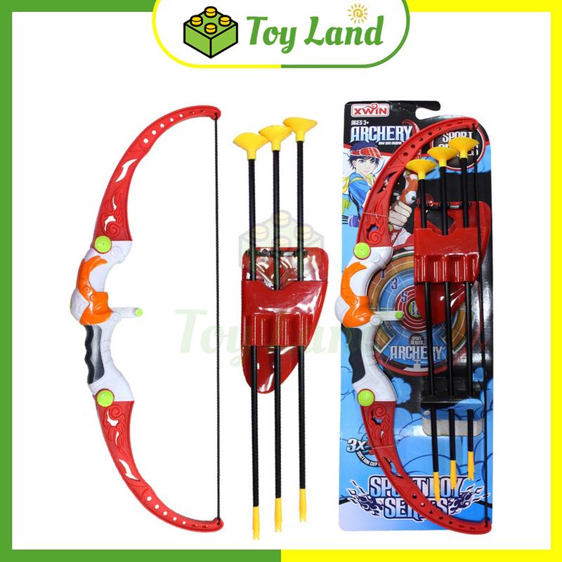 Đồ Chơi Bắn Cung Nhựa Hít Tường Archery Đồ Chơi Bé Trai An Toàn Mũi Tên Bằng SIlicon Hút Dính Thể Thao Xả Stress