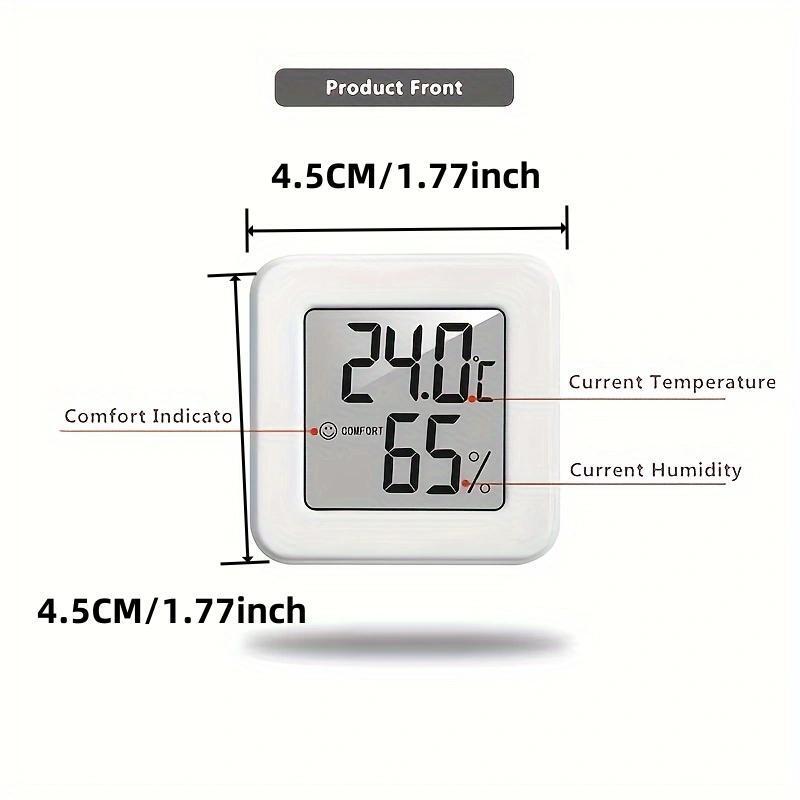 Mini LCD Digital Thermometer, Battery Powered Temperature & Humidity Monitor, Household Appliance Parts for Indoor/Lawn/Garden 2