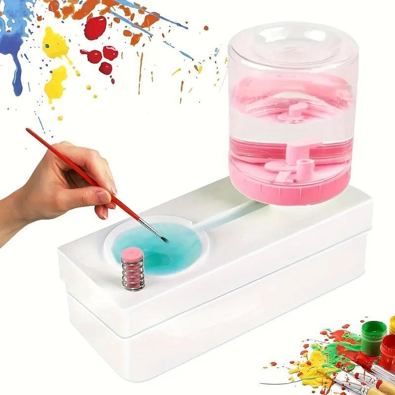 Paint Brush Cleaner, Paint Brush Flusher, Water Recycled Oil Brush Scrubber, Art Supplies for Students School Home, Children's Day Gift, Easter Gifts, Drawing Tools 6