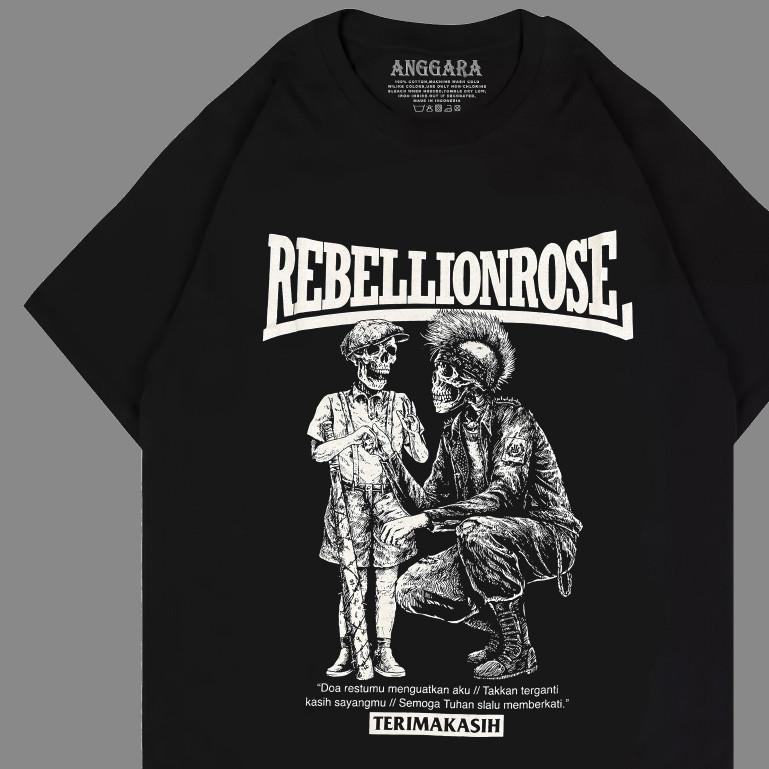KAOS REBELLION ROSE TERIMAKASIH / KAOS RR / KAOS METAL BAND DISTRO MUSIK PUNK TERLARIS 0