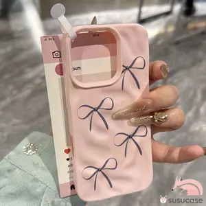 Case HP Untuk Oppo A3 A7 A5s A5i A17 A18 A38 A3X A15 A12 A60 A58 A57 A77 A15s A16 A17K A16K A16s A54 A53 A31 A1K A52 A9 A5 2020 A3s A74 A95 A11K Reno 4F Minimalis Mutiara Pita Gelombang Bergelombang Berkilau Soft Cover