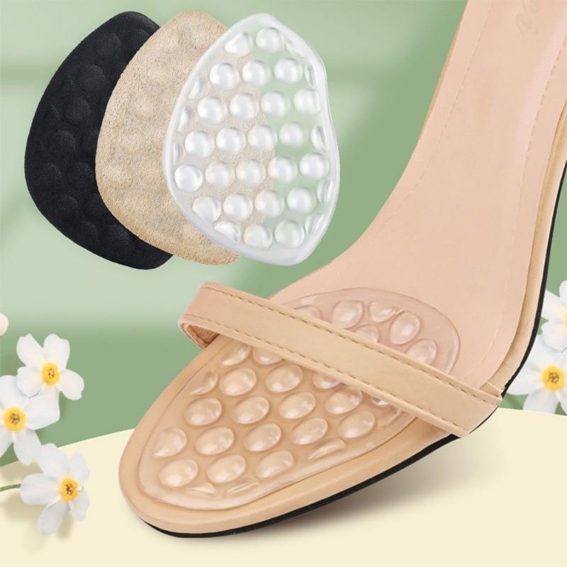 Đệm lót trước Giày cao gót, dành cho phụ nữ và trẻ em gái, Đệm lót Gel nửa cỡ, Đệm lót giày chống trượt, Đệm lót chân mát xa hạt thoáng khí, Thích hợp cho giày 3