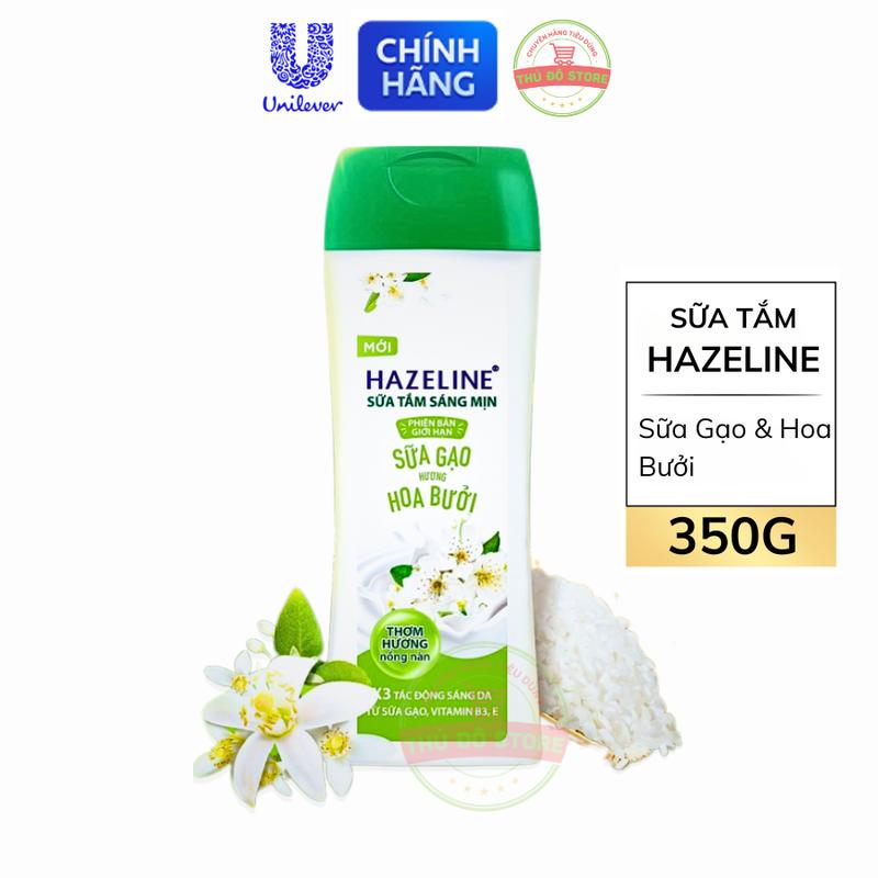 Sữa Tắm Dưỡng Thể Hazeline Sữa Gạo Hương Hoa Bưởi - Chai 350G