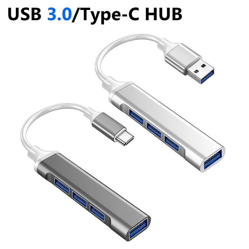 4 cổng Bộ chuyển đổi OTG Truyền dữ liệu USB C HUB Bộ chia USB 3.0 Dock Station Type-C 3.1 For Máy Tính Xách Tay PC