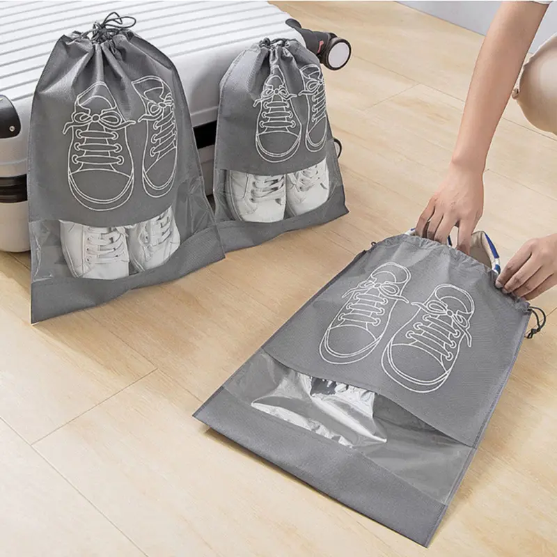 Shoe Storage Bag Made of Non-woven Fabric Dust-proof and Moisture-proof Travel Artifact Shoe Storage Household Shoe Cover