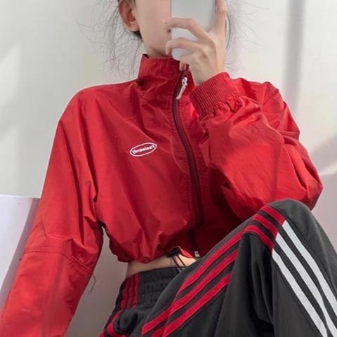 ÁO KHOÁC CROPTOP LOGO THÊU FOOLOANDY MS 14 Nữ Jacket 1