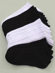 Calcetines de mujer lisos hasta el tobillo, calcetines bajos de punto minimalista, calcetinería femenina