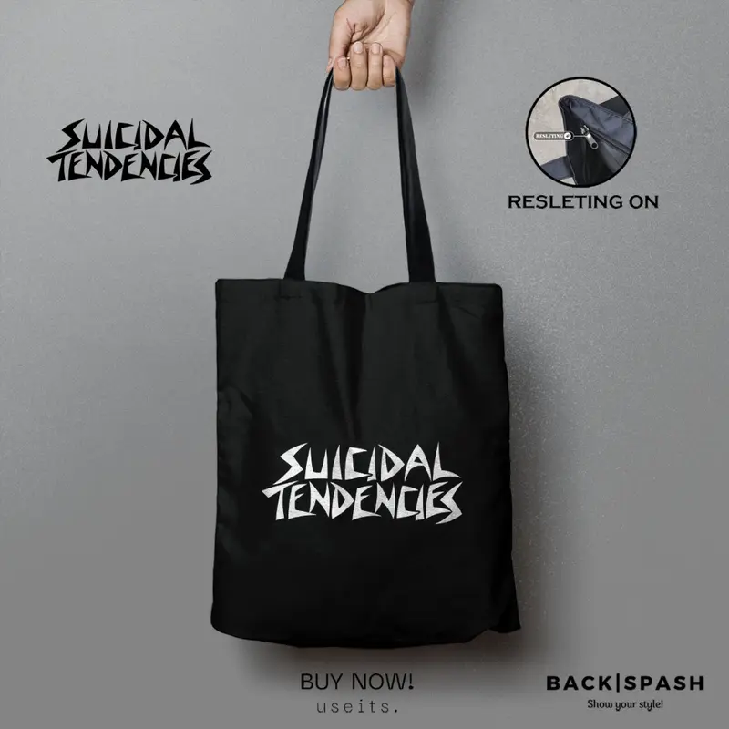 Totebag Suicidal Tendencies THD - Totebag Pria - Tote bag Pria - Tote bag wanita - Totebag Wanita - Tote bag Resleting - Tote bag Wanita Kuliah - Tote bag Wanita Resleting - Tote bag Wanita 3