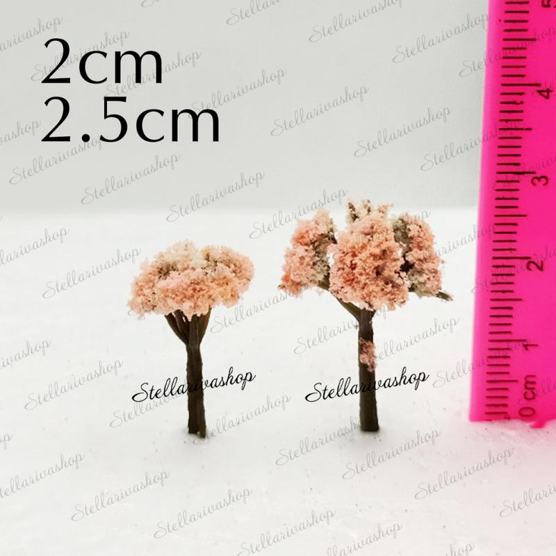 Mô Hình cây xanh mini các loại làm tiểu cảnh sa bàn, mô hình thành phố size nhỏ 3
