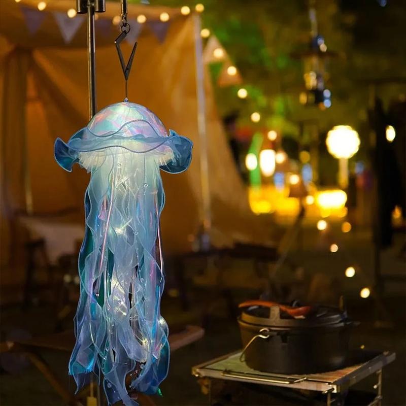Lampu Ubur-Ubur Portable Mermaid Dekorasi Pesta DIY Hanging Jellyfish Lantern Little Mermaid Sea Party 8