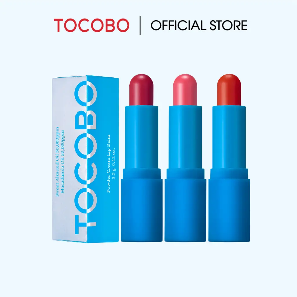 Son Dưỡng Môi Thuần Chay Tocobo Glass Powder Cream Lip Balm 3.5gr