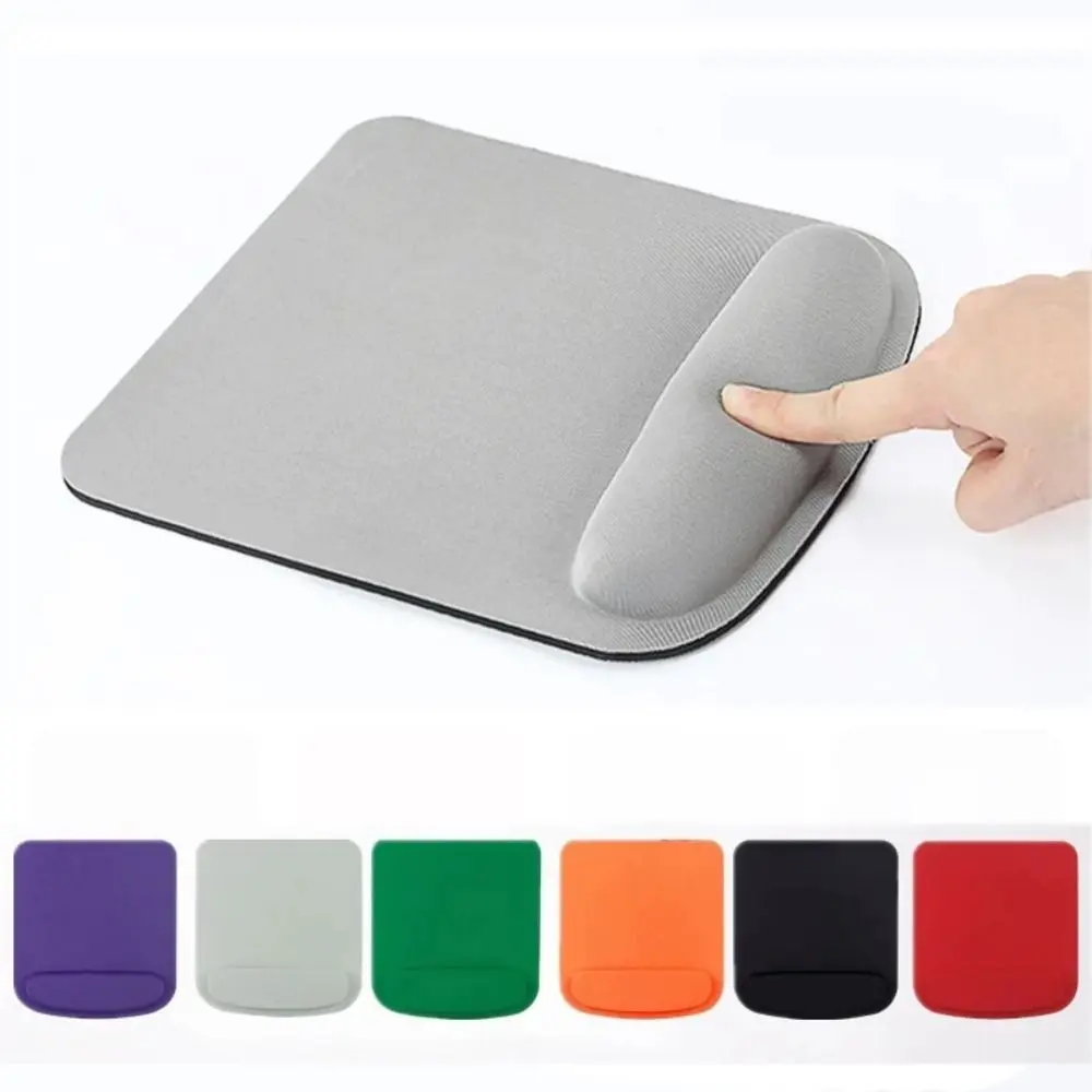 Comfortable EVA Wrist Rest Mouse Pad Thick Sponge Office Accessories Ergonomic Mouse Mat Solid Color Desk Mouse Pad