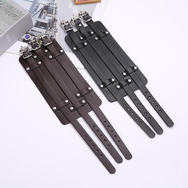 Product Introduction of Vòng Tay Da Bò, Phong Cách Punk Châu Âu Và Mỹ Mới, Cỡ Lớn Và Cá Nhân Hóa, Vòng Tay Xe Máy, Da Rộng, Vòng Tay Nam, Phụ Kiện Bán Chạy Xuyên Biên Giới 36
