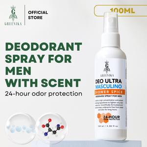 [ DEO ULTRA FOR MEN ] Greenika DeoUltra Masculino Shower Spice Anti Sweat Odor Anti Perspirant