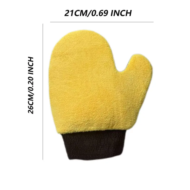 Double-sided Car Wash Glove, Waterproof Coral Fleece Car Cleaning Glove, Car Wash Tool, Car Cleaning Accessories 1