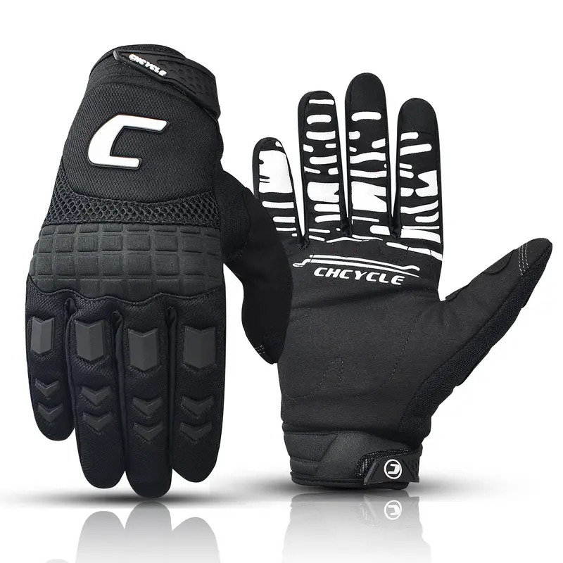1 Pair Comfortable Motorcycle & ATV & Mountain Bike Gloves, Non-slip Protective Riding Gloves, Touch-screen Gloves for Winter, BMX Protective Gloves 6